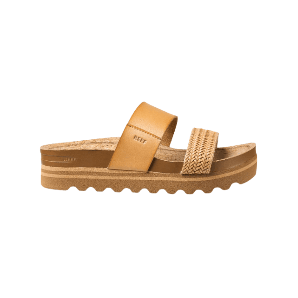 REEF Cushion Vista Hi Women's Platform Sandals – Natural Braid Leather 1