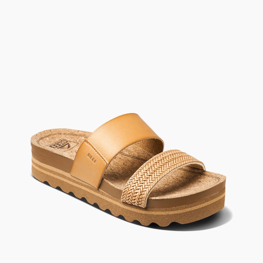 REEF Cushion Vista Hi Women's Platform Sandals – Natural Braid Leather 2