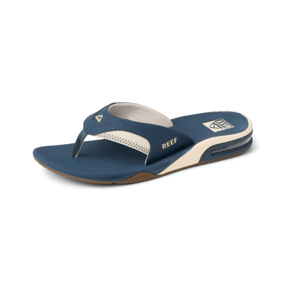 Reef Fanning Men's Sandals Bottle Opener - Navy/Oat 3