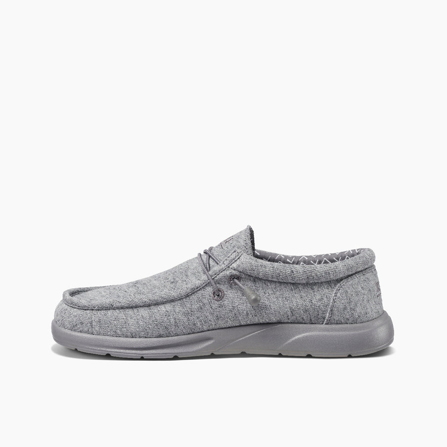 Reef Men's Cushion Coast Slip - On Shoe Light Gray – Lightweight Comfort with Memory Foam 2