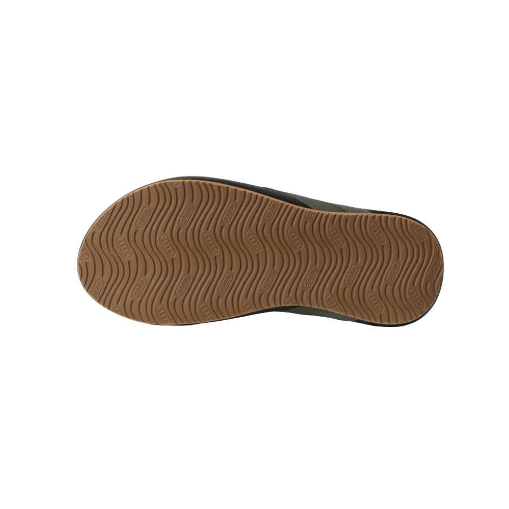 REEF Men’s Cushion Phantom 2.0 Water-Friendly Flip-Flops – Olive / Gum 7
