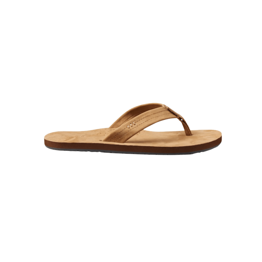 REEF Men’s Draftsmen Full Grain Leather Flip-Flops – Classic Tan 1