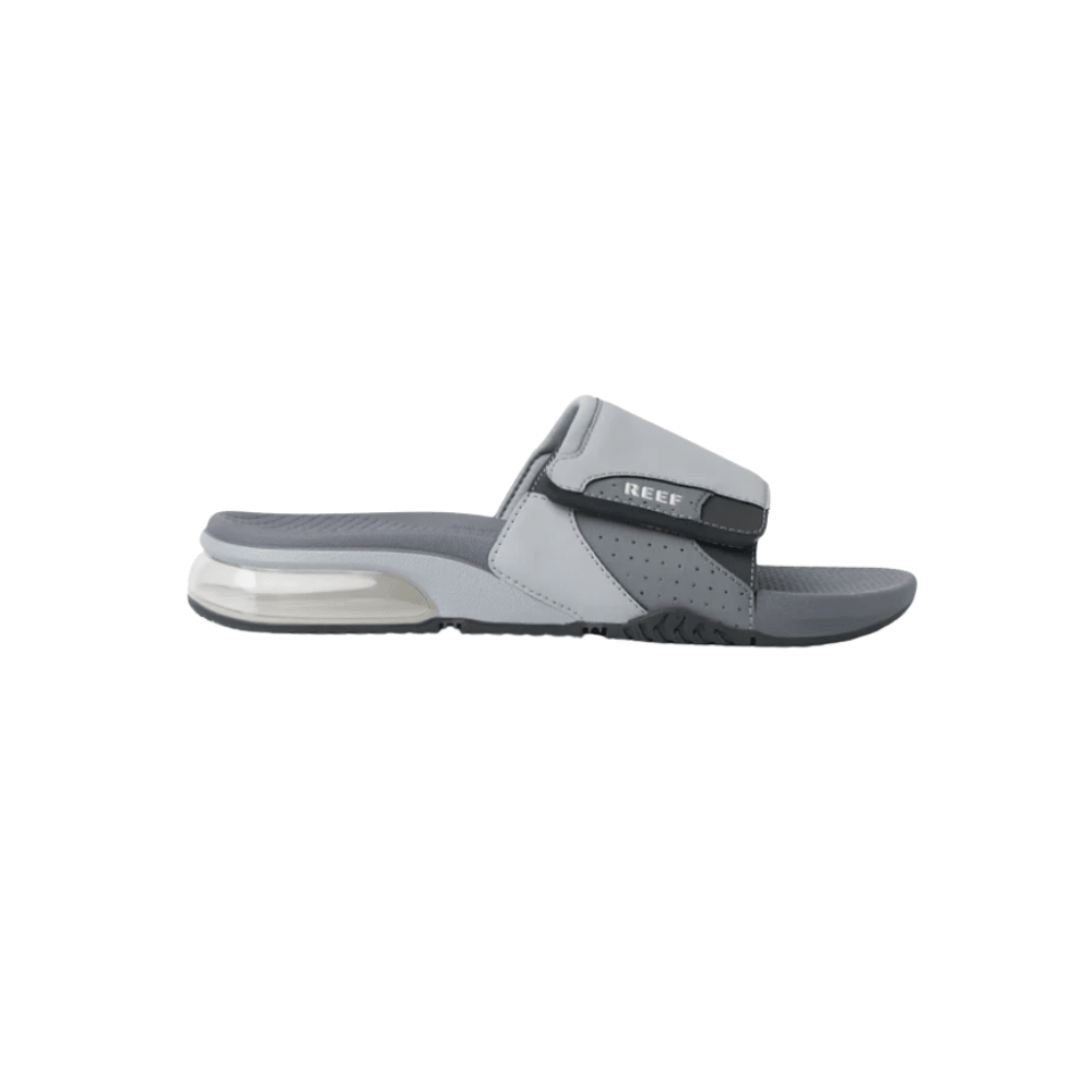 REEF Men’s Fanning Slide Water-Friendly Sandals – Grey 1