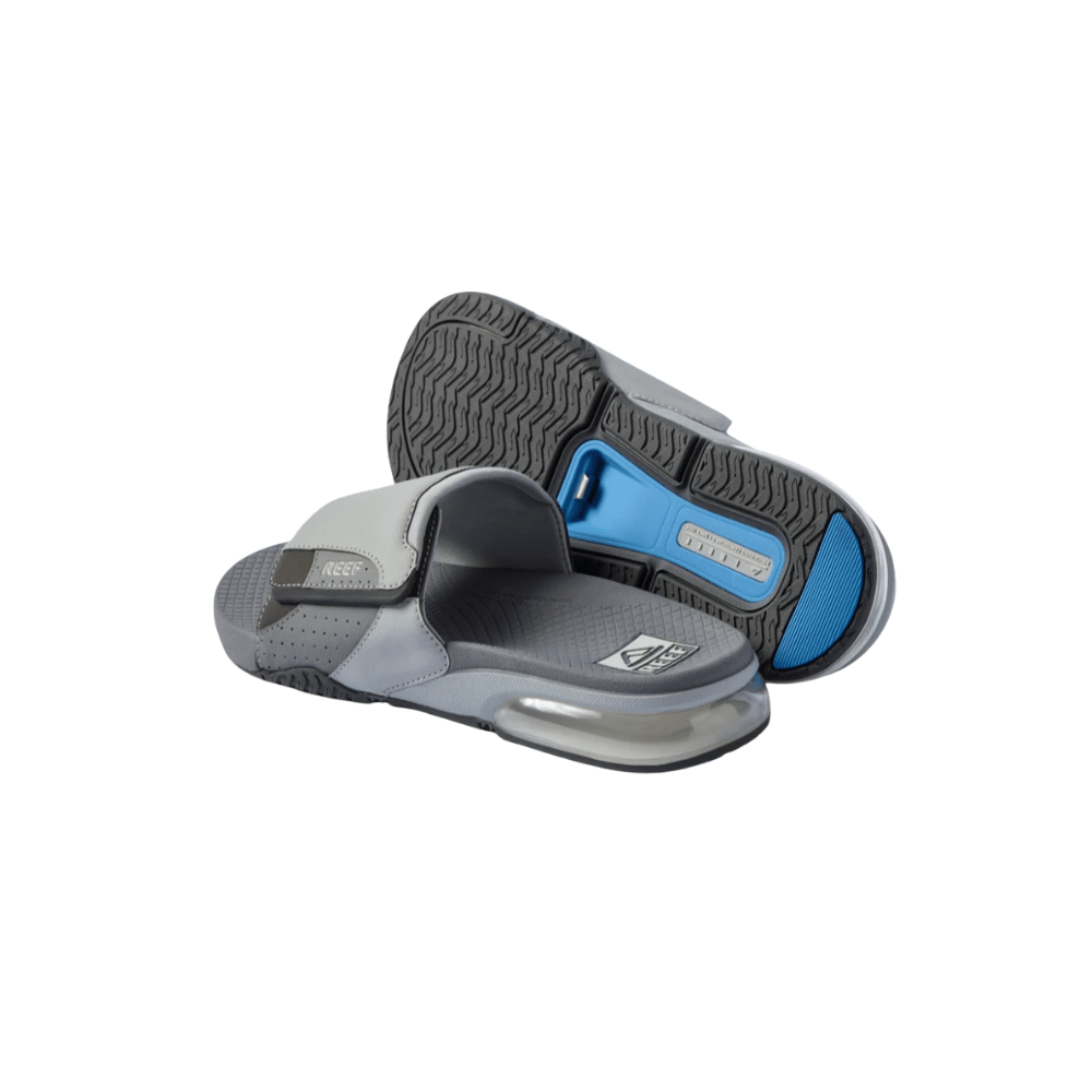 REEF Men’s Fanning Slide Water-Friendly Sandals – Grey 4