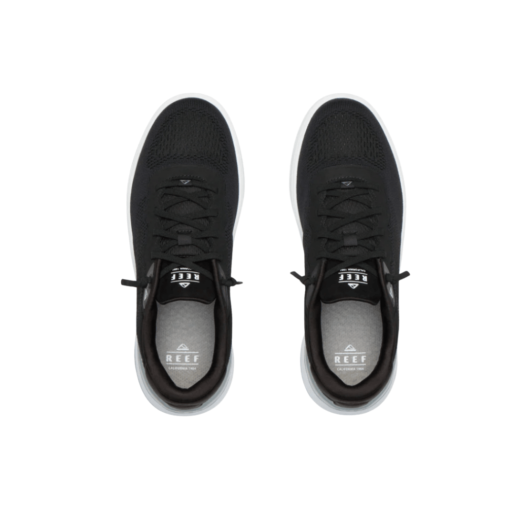 REEF Men’s Shoreline Del Mar Everyday Sneakers – Black / White 4