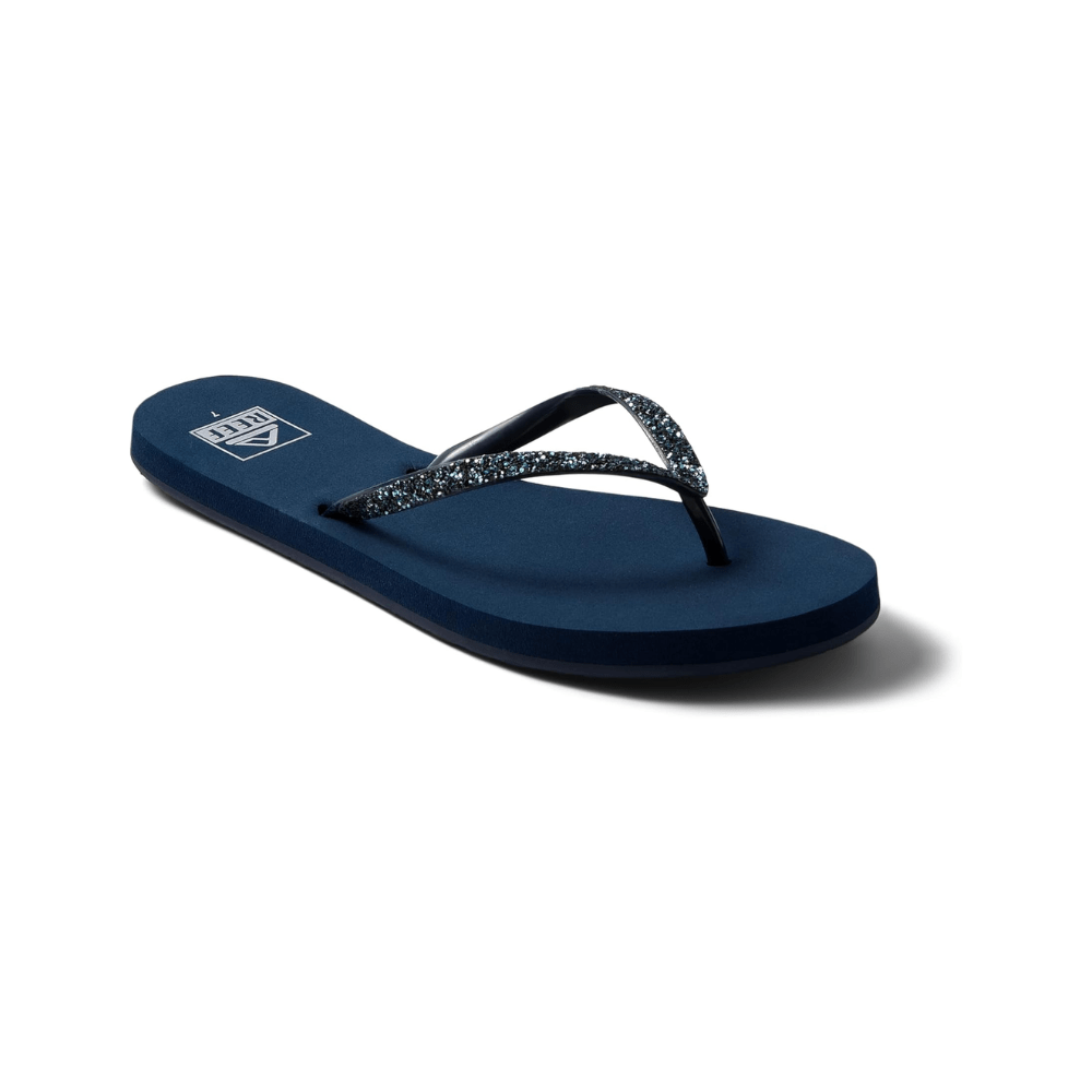 Reef Stargazer Women's Beach Flip Flop, Thin Glitter Strap, Mermaid 1