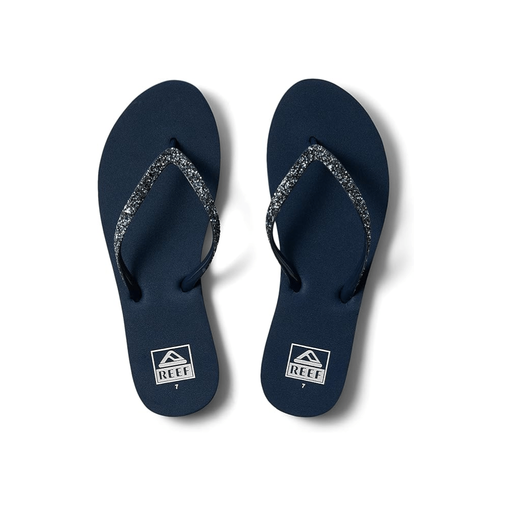 Reef Stargazer Women's Beach Flip Flop, Thin Glitter Strap, Mermaid 4