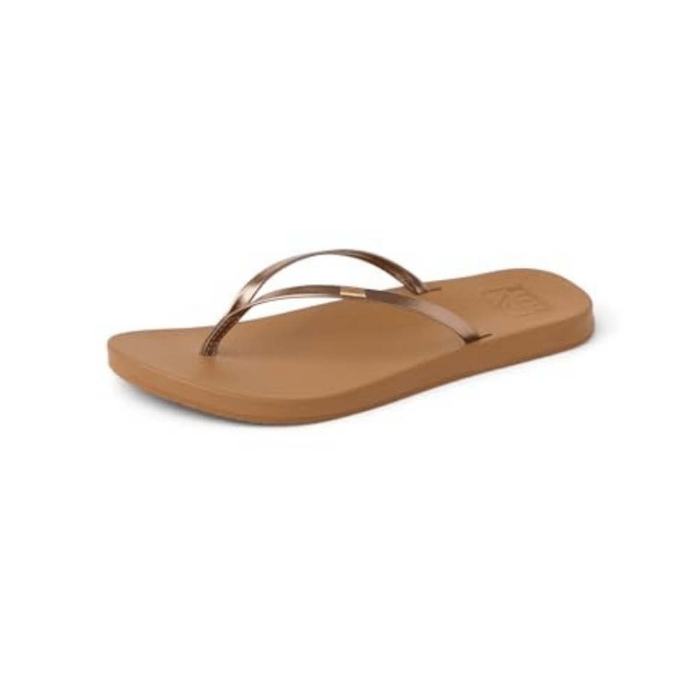 Reef Women's Cushion Slim Flip Flop Sandals – Bronze/Brown 8