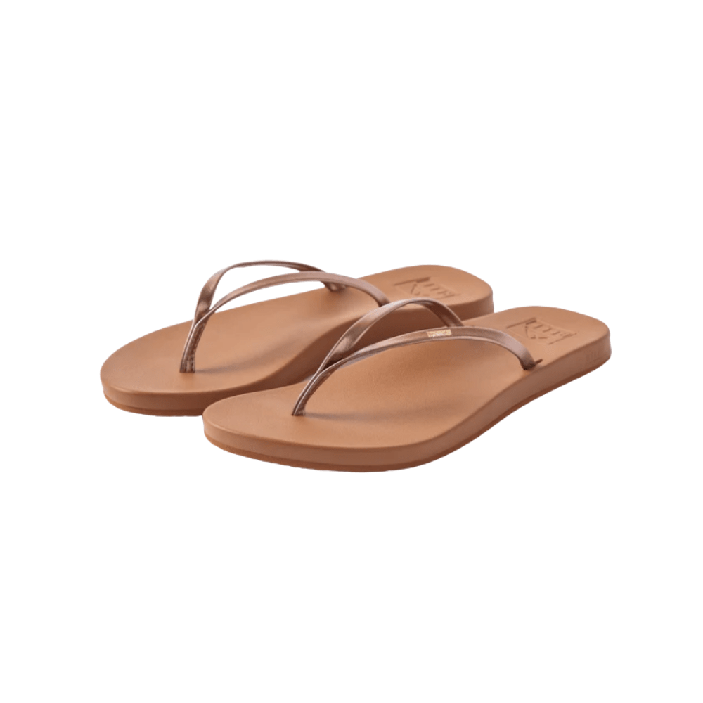 Reef Women's Cushion Slim Flip Flop Sandals – Bronze/Brown 4