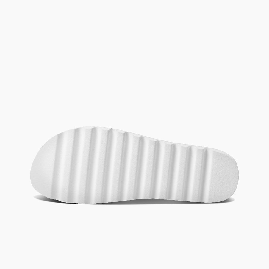 REEF Women's Cushion Vista Hi Cloud Sandal – Vegan Leather Platform 5