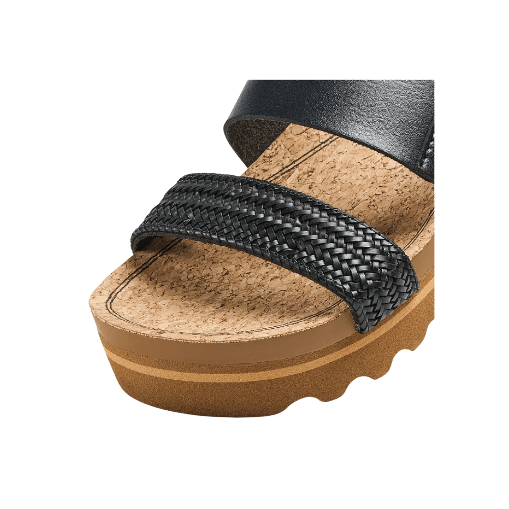 Reef Women's Cushion Vista Hi Sandal – Black Braid 8