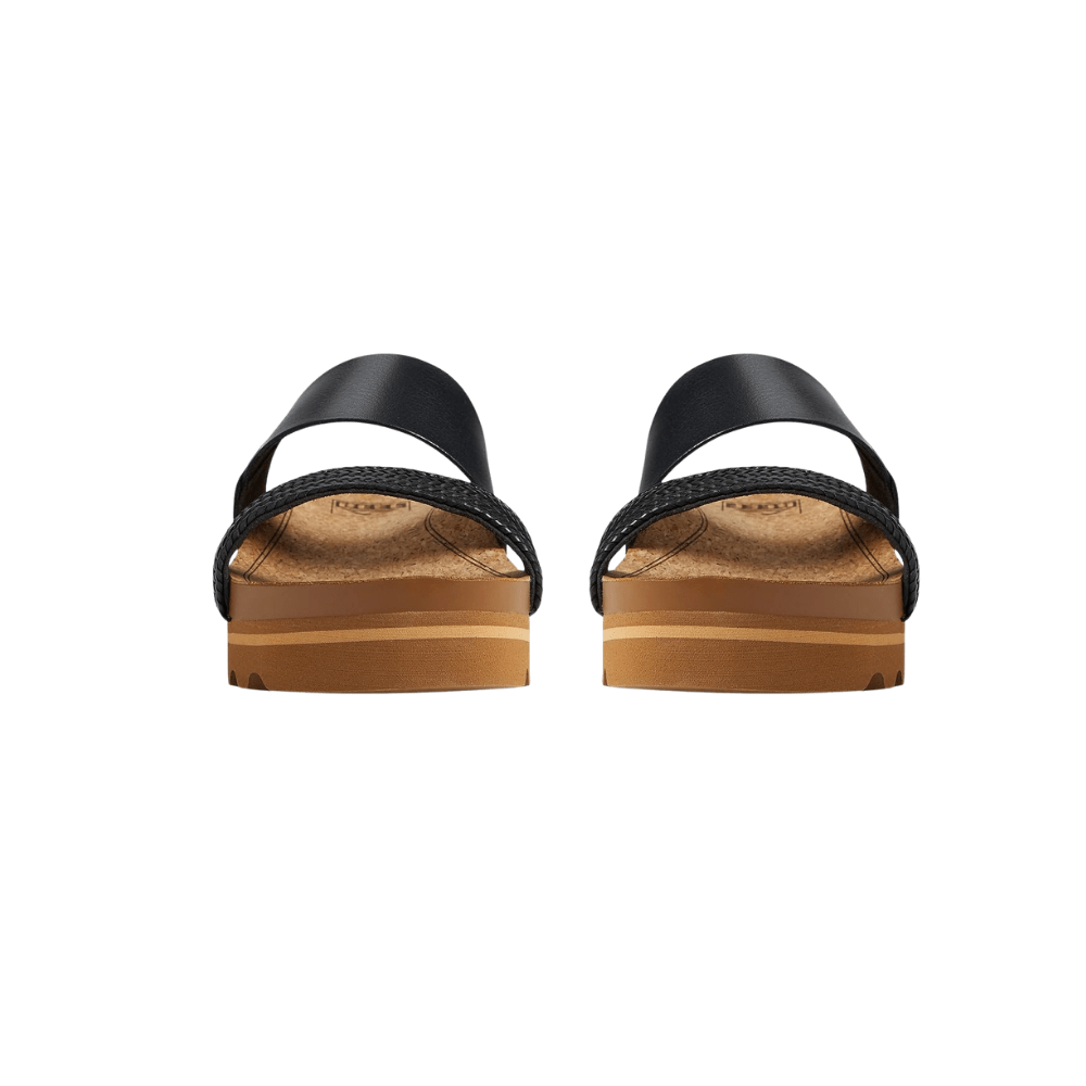 Reef Women's Cushion Vista Hi Sandal – Black Braid 4