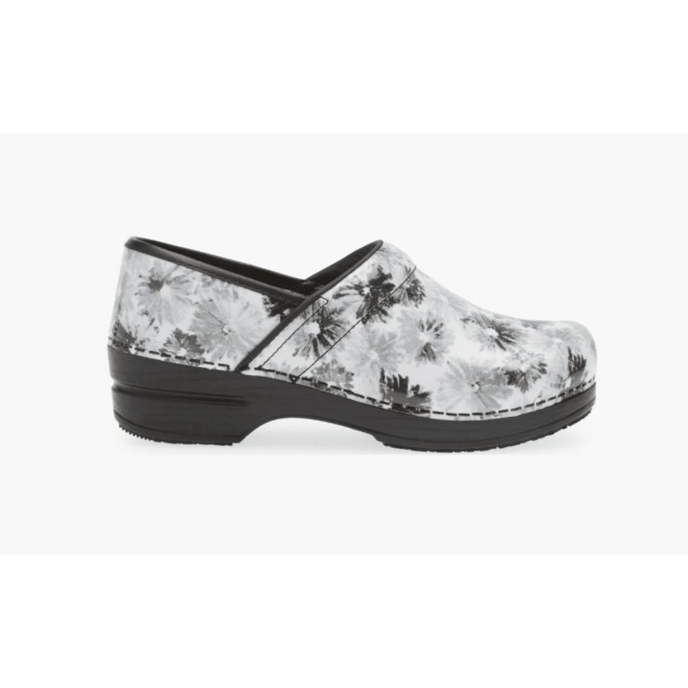 Sanita Inkwell Printed Patent Women’s Clogs – Black 2