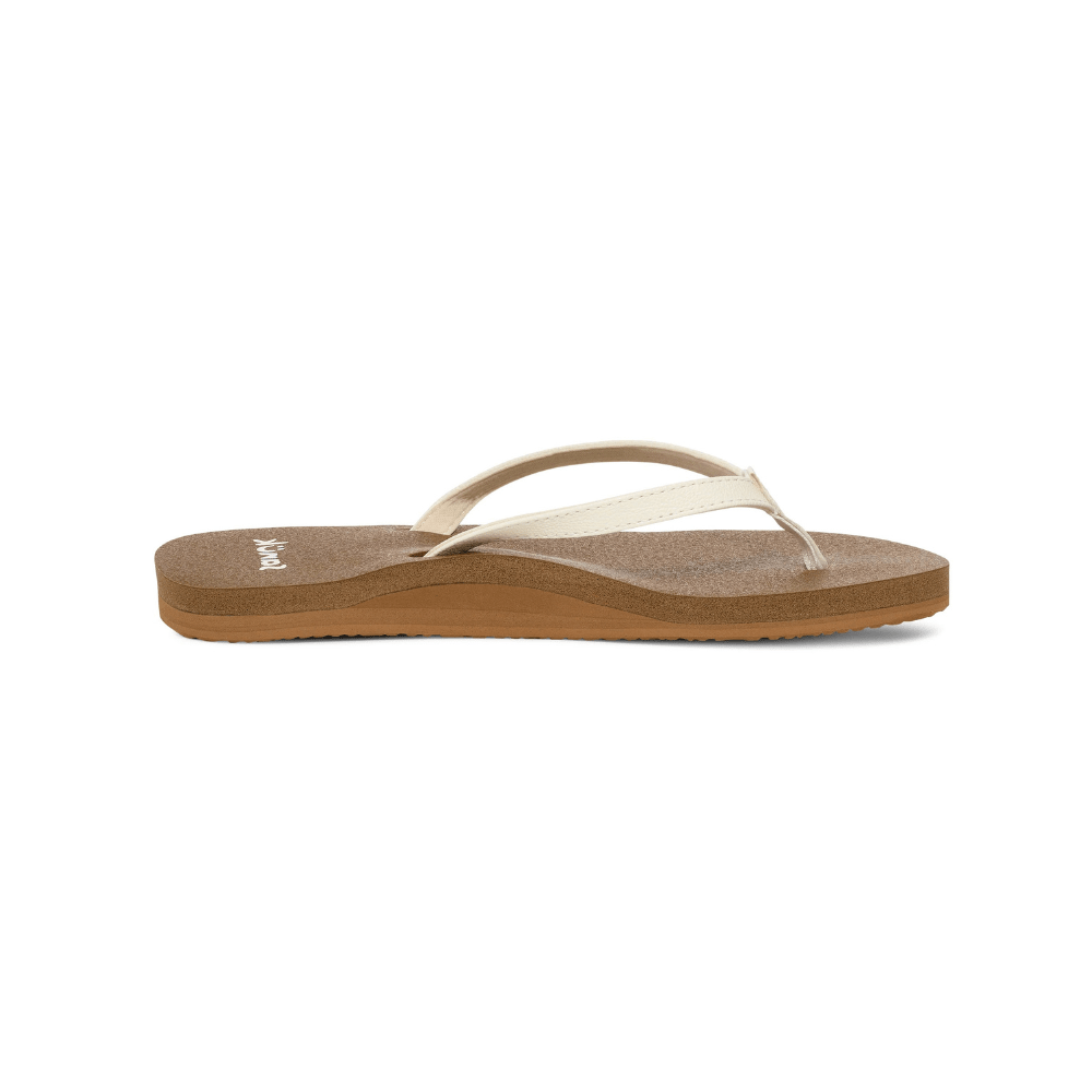 Sanuk Women's Yoga Joy II Flip Flop - White 1