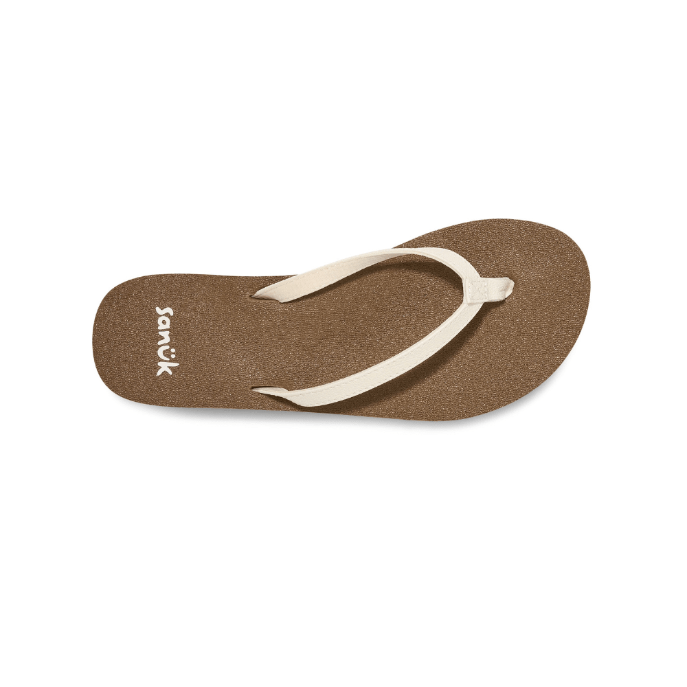 Sanuk Women's Yoga Joy II Flip Flop - White 3