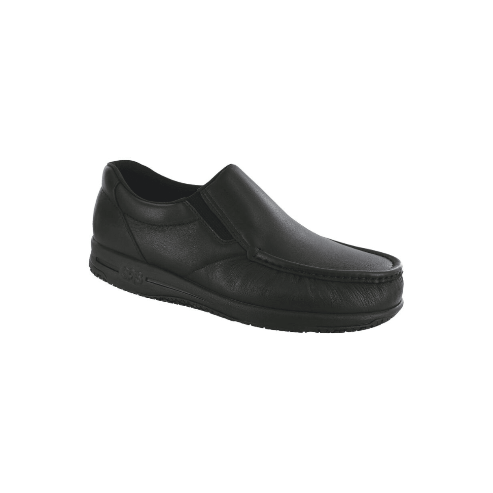 SAS Men's Navigator SR - Leather Slip On Loafer - Matte Black 1