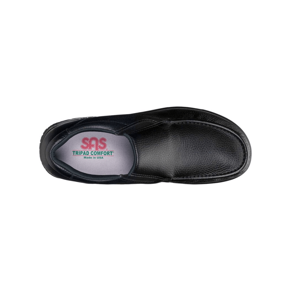 SAS Navigator SR Men's Non Slip Loafer, Black XX Wide 3
