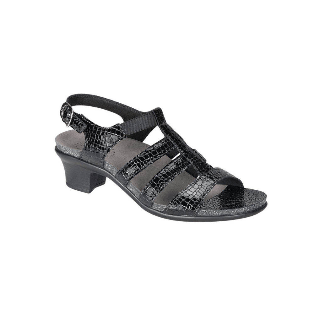 SAS Women's Allegro Sandal - Black Croc 1
