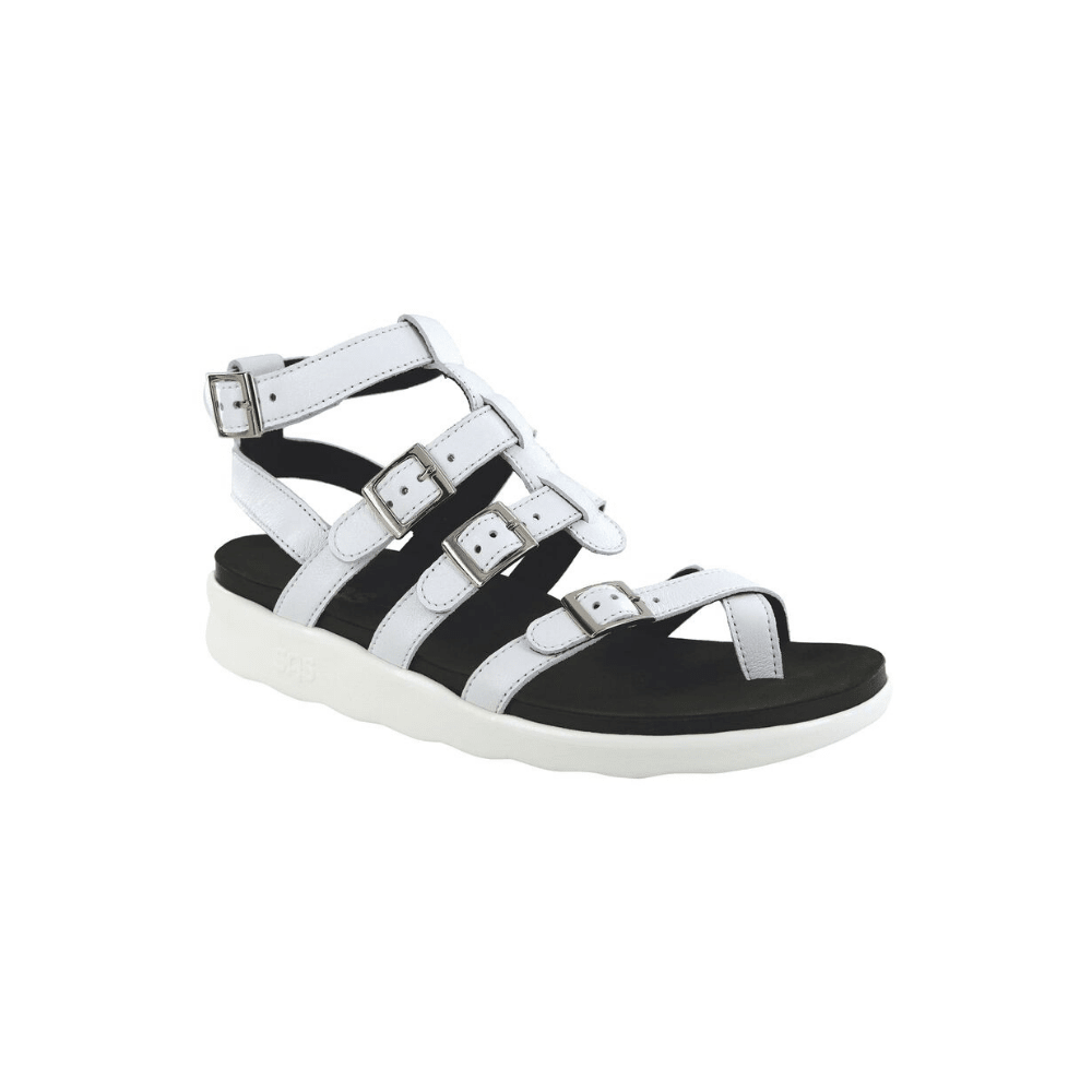 SAS Women’s Aria Sandal Ergonomic Comfort Gladiator - Chalk 1