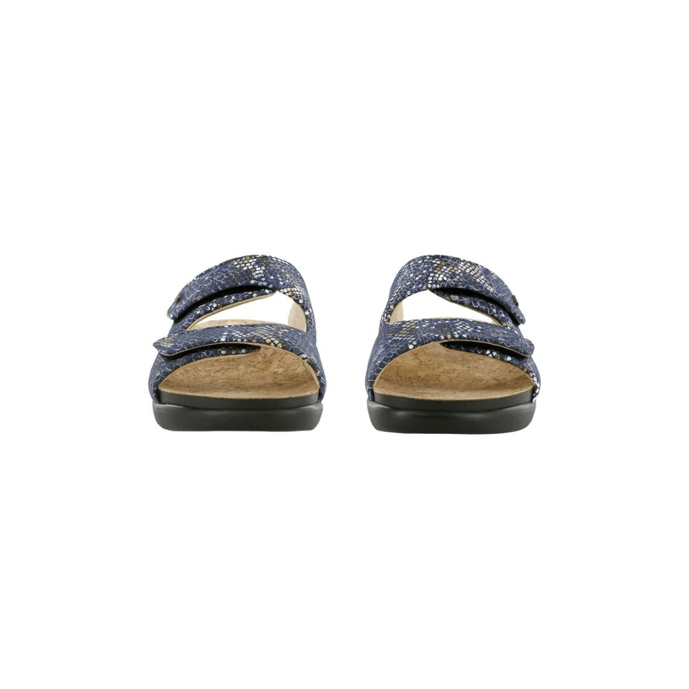 SAS Women's Cozy - Comfort Adjustable Sandal - Multisnake Navy 3