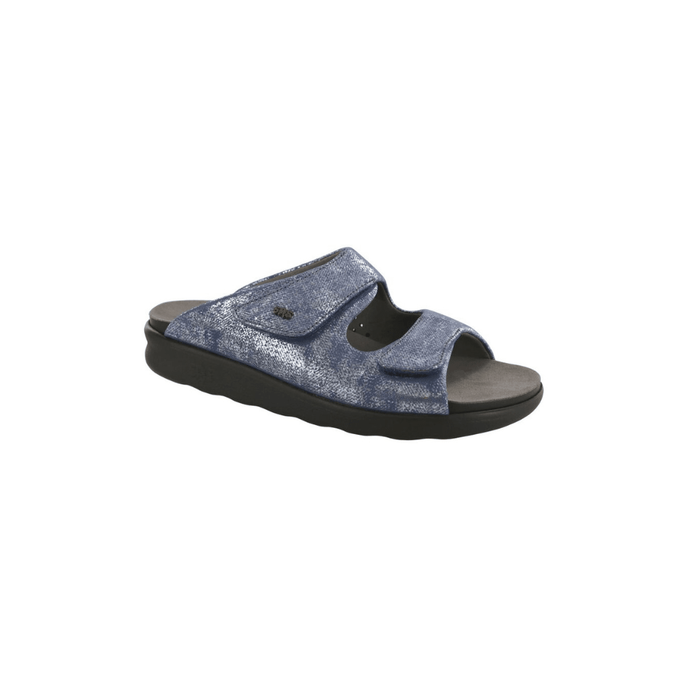 SAS Women's Cozy - Comfort Adjustable Sandal - Silver Blue 1
