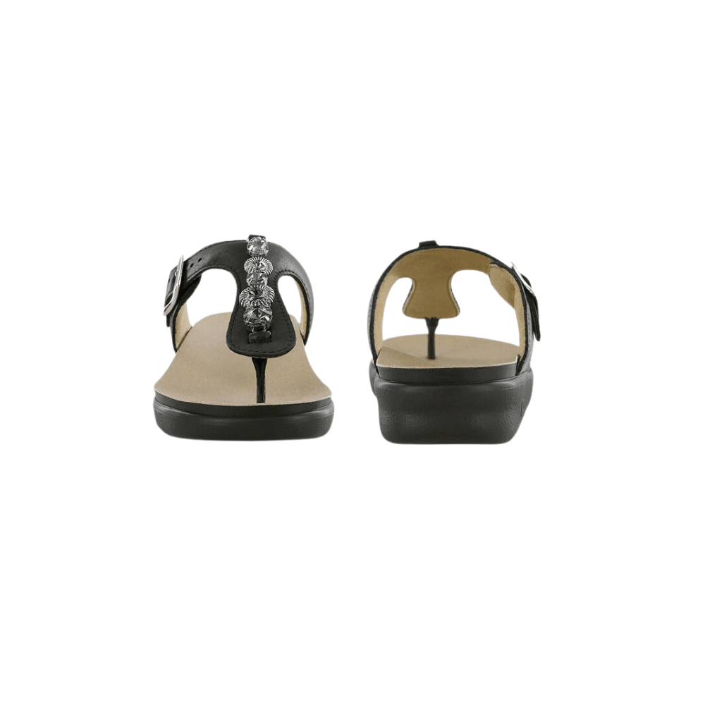 SAS Women's Dazzle Sandal - Black Silver 2