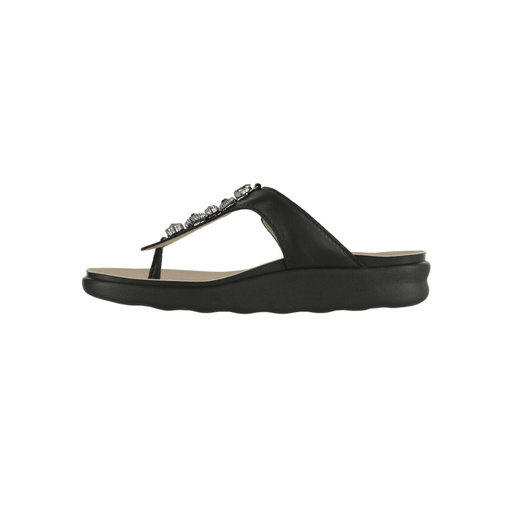 SAS Women's Dazzle Sandal - Black Silver 4
