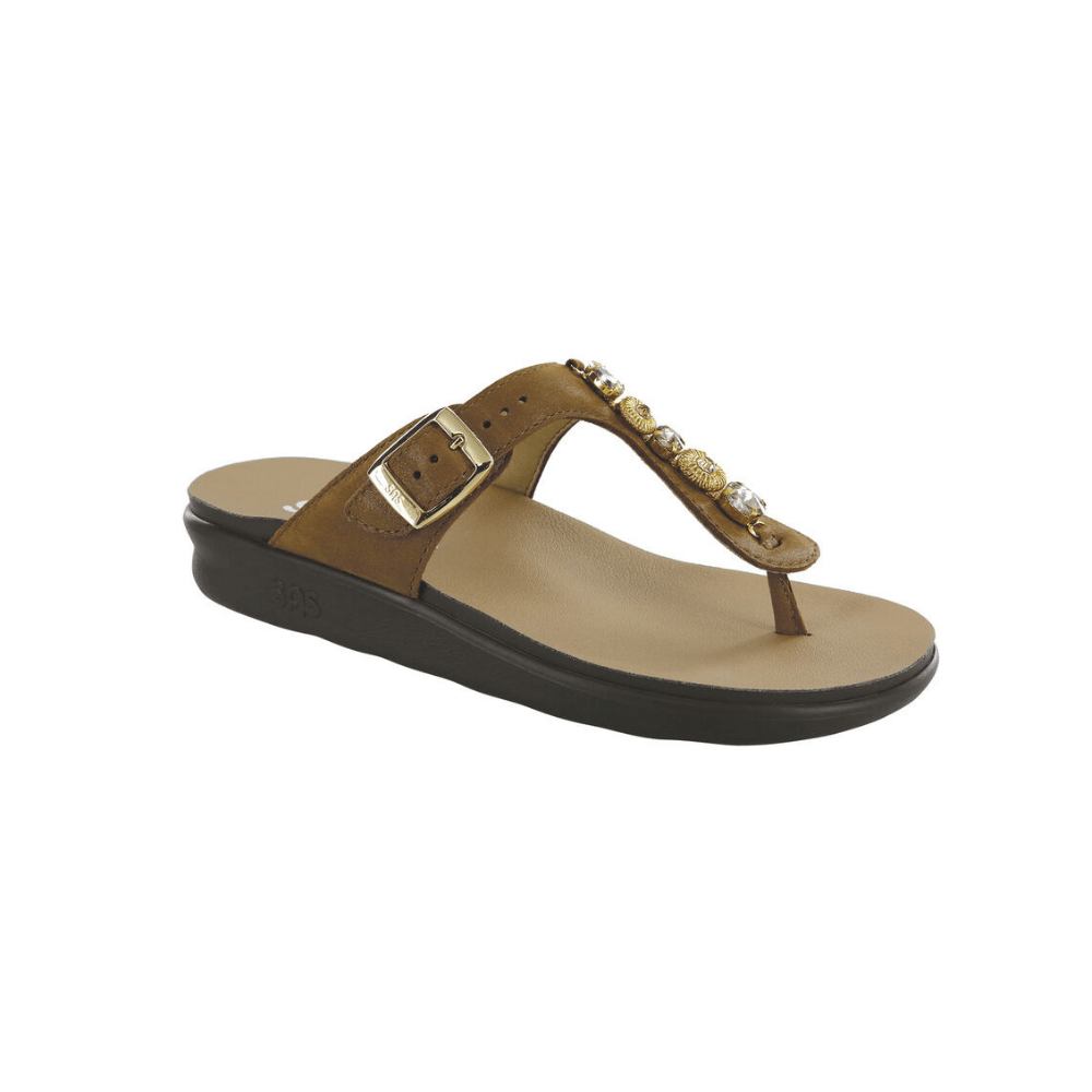SAS Women's Dazzle Sandal - Brown Gold 1