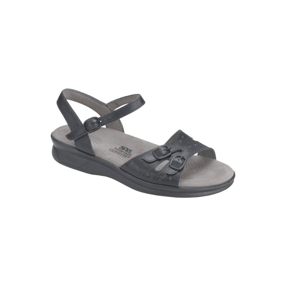 SAS Women's Duo - Quarter Strap Comfort Sandal - Black 1