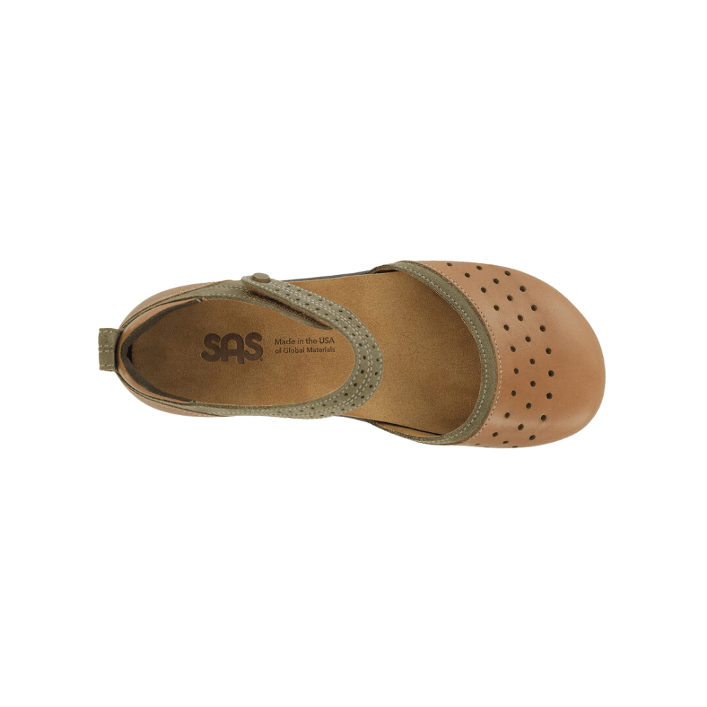 SAS Women's Eden Mary Jane Comfortable Flat Shoe - Desert Sage 2