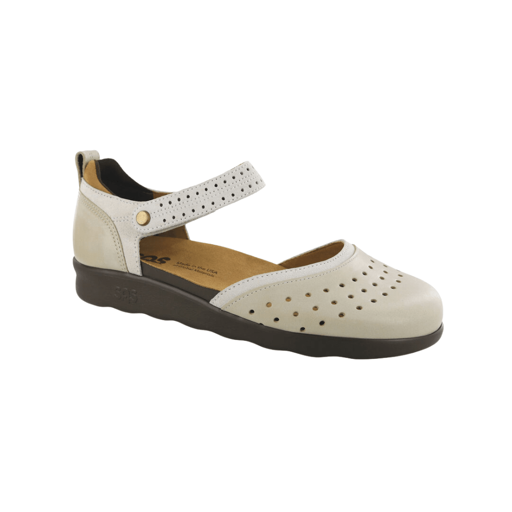 SAS Women's Eden Mary Jane Comfortable Flat Shoe - Driftwood 1