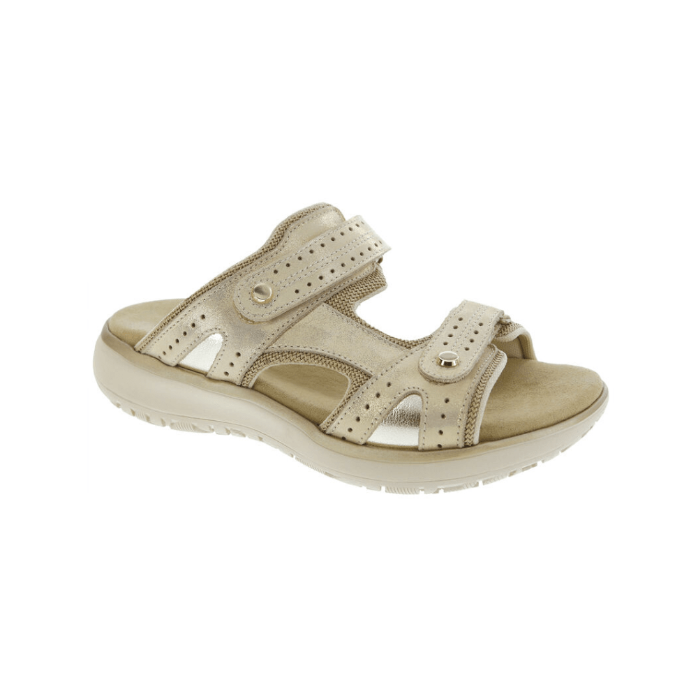 SAS Women's Embark Premium Comfort Slide Sandal - Soft Gold 1