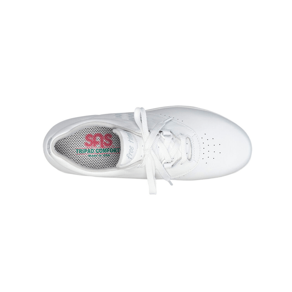 SAS Women's Free Time Leather Walking Shoes - White 6