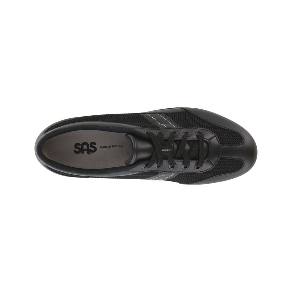 SAS Women's FT Mesh Lace-Up Walking Shoe – Black 2