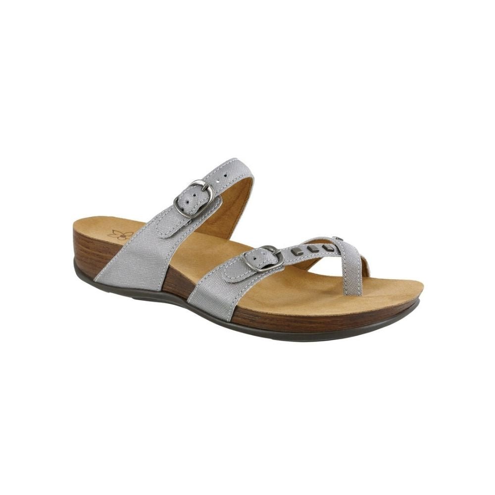 SAS Women’s Jett Toe Loop Slide - Sandal - Steel 1