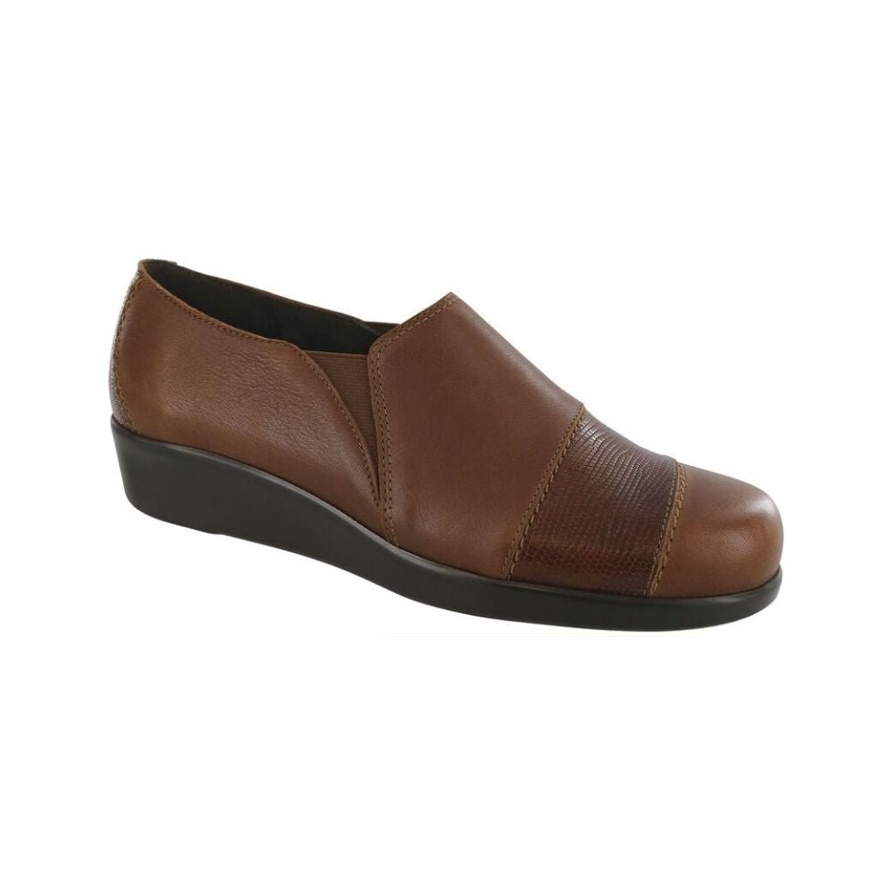 SAS Women’s Nora Slip-On Shoe – Auburn / Lizard 1