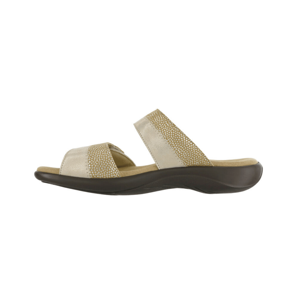 SAS Women's Nudu Slide Comfort Leather Sandal - Golden 5