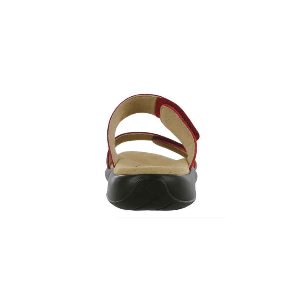 SAS Women's Nudu Slide Comfort Leather Sandal - Ruby/Cabernet 4