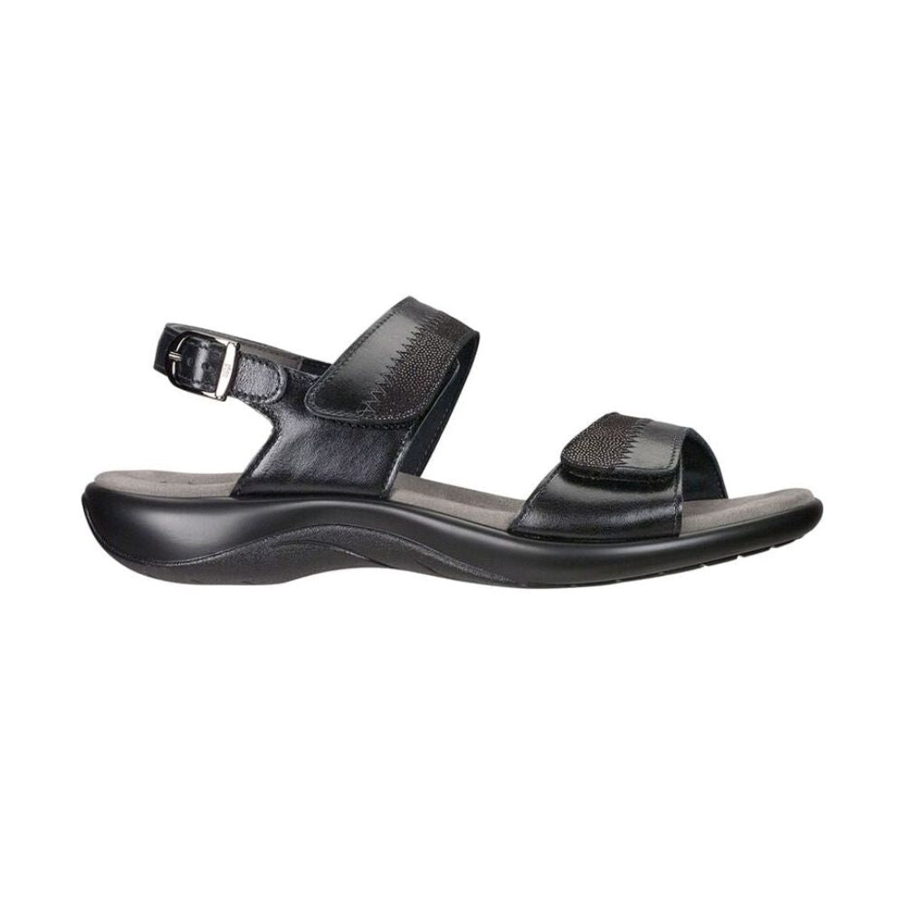 SAS Women's Nudu Slide Handcrafted Comfort Leather Sandal - Midnight 5