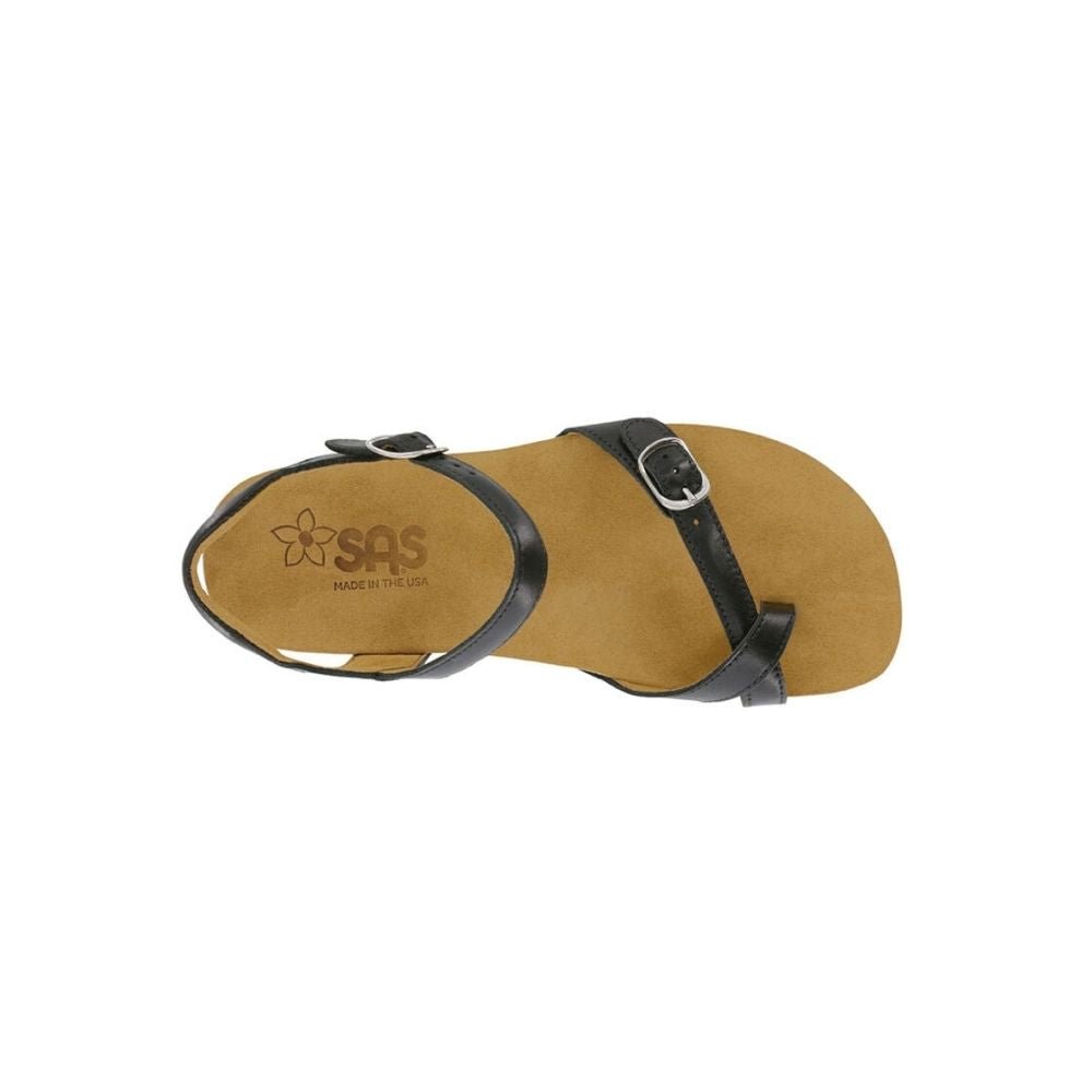 SAS Women's Pampa Leather Comfort Ankle-Strap Sandal - Black 3