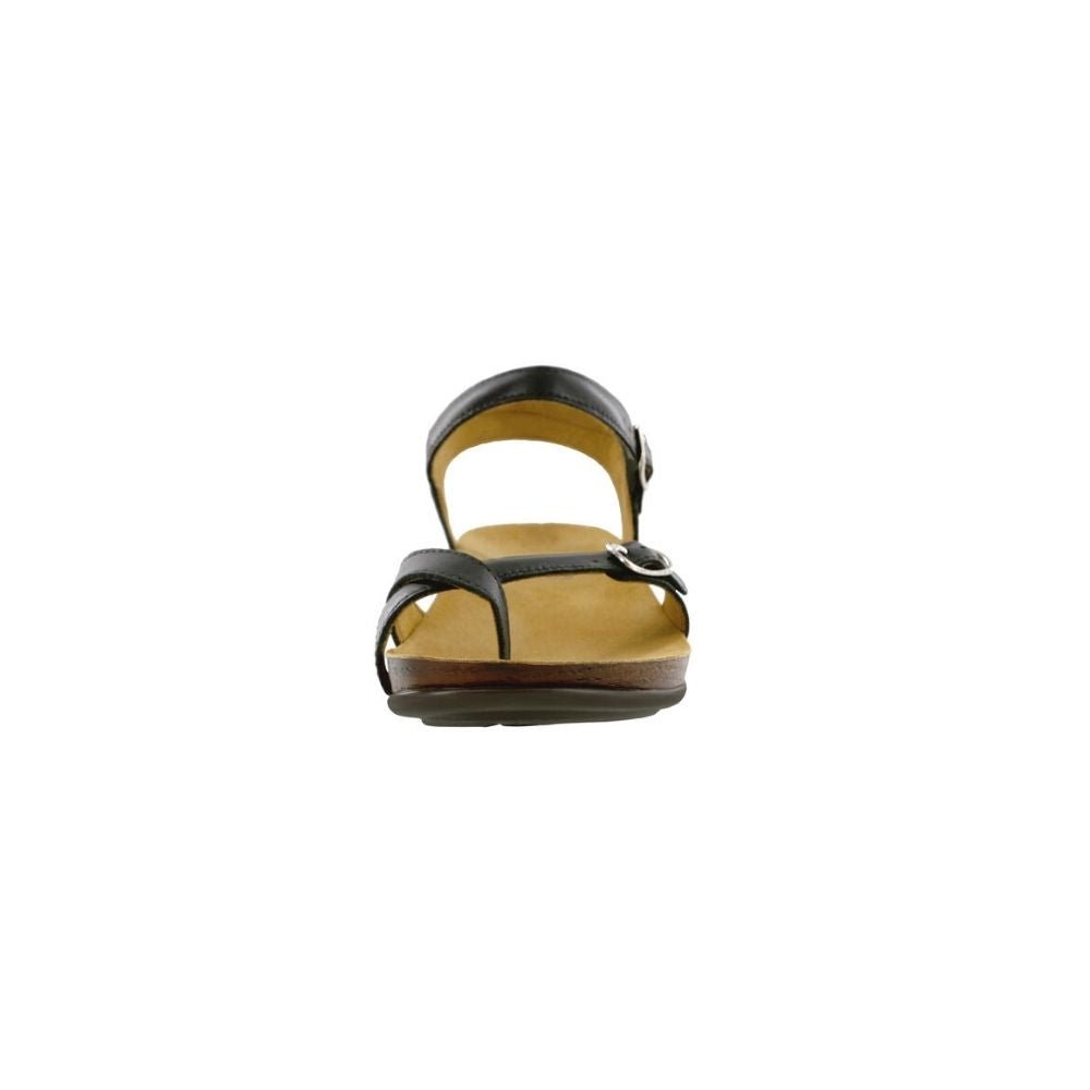 SAS Women's Pampa Leather Comfort Ankle-Strap Sandal - Black 7