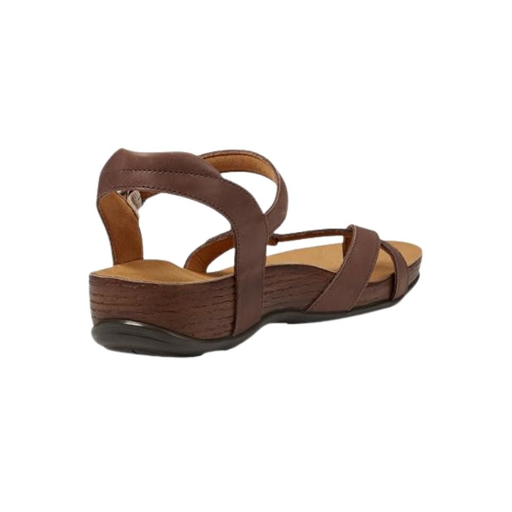 SAS Women's Pampa Leather Comfort Ankle-Strap Sandal - Chocolate 4