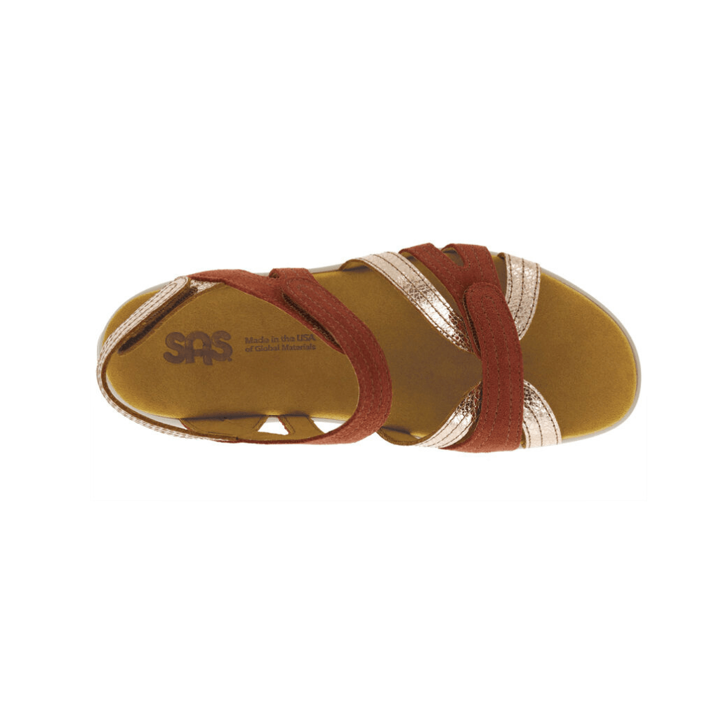 SAS Women's Pier Supportive Leather Sandal - Copper 2