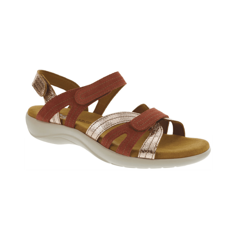 SAS Women's Pier Supportive Leather Sandal - Copper 1