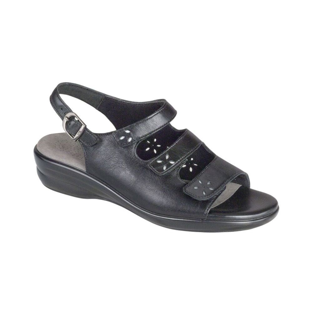 SAS Women's Quatro Walking Slingback Sandal – Black 1