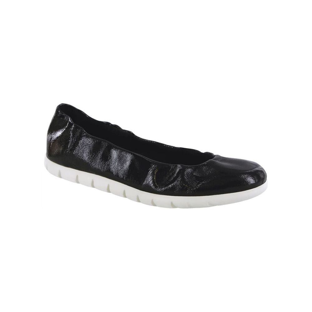 SAS Women’s Radiant Flexible Comfort Slip-On Flat Shoe - Carbon 1