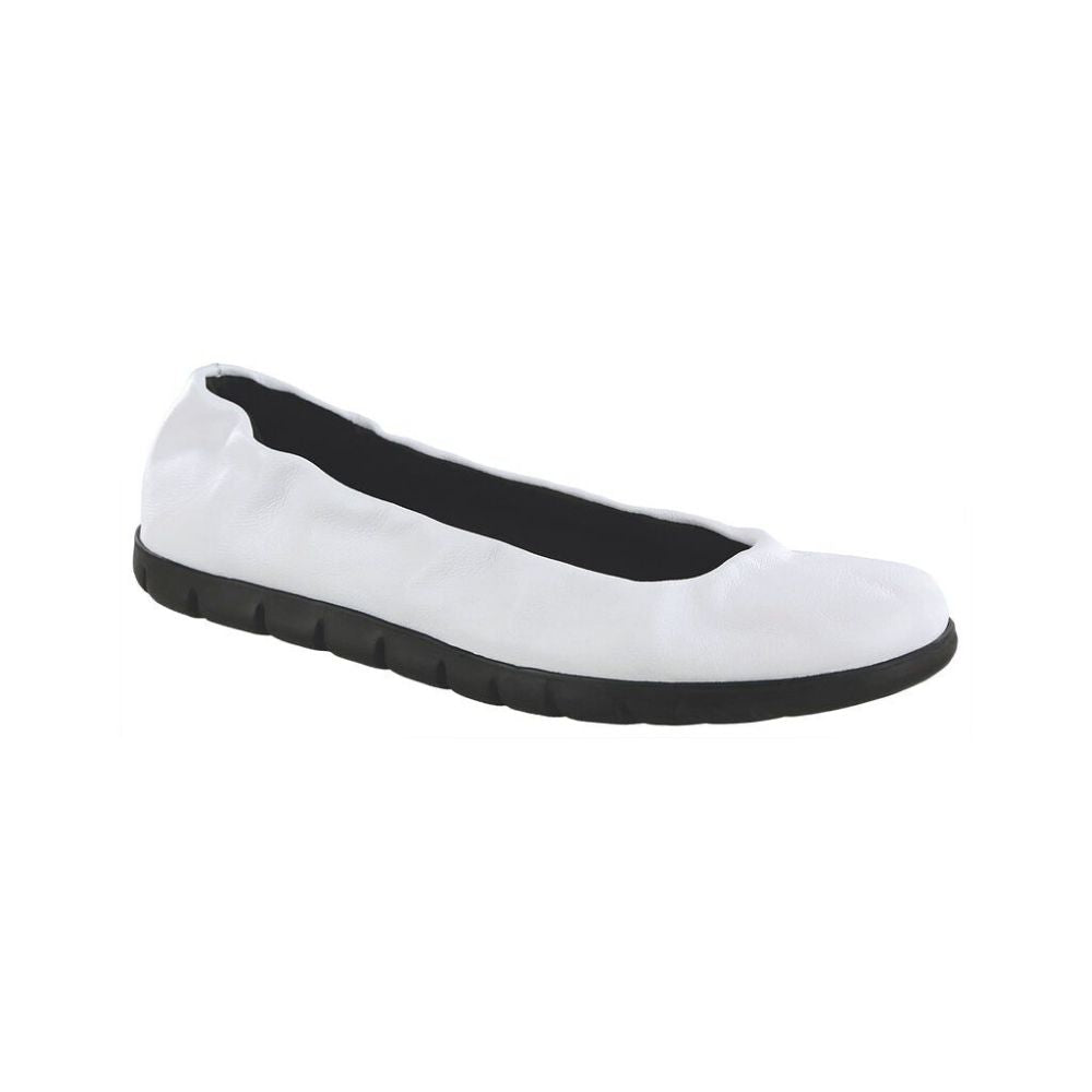 SAS Women’s Radiant Flexible Comfort Slip-On Flat Shoe - Chalk 1