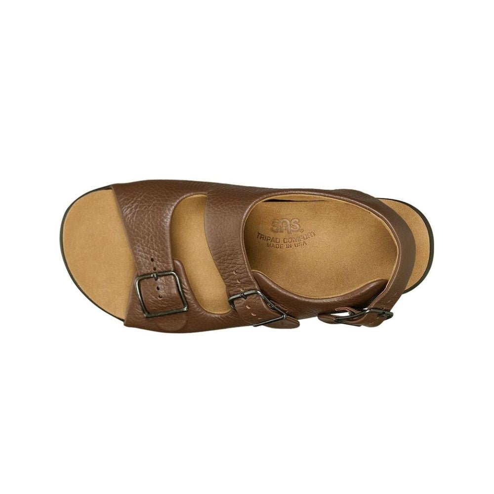 SAS Women’s Relaxed Supportive Leather Slip-On Shoe – Amber 5