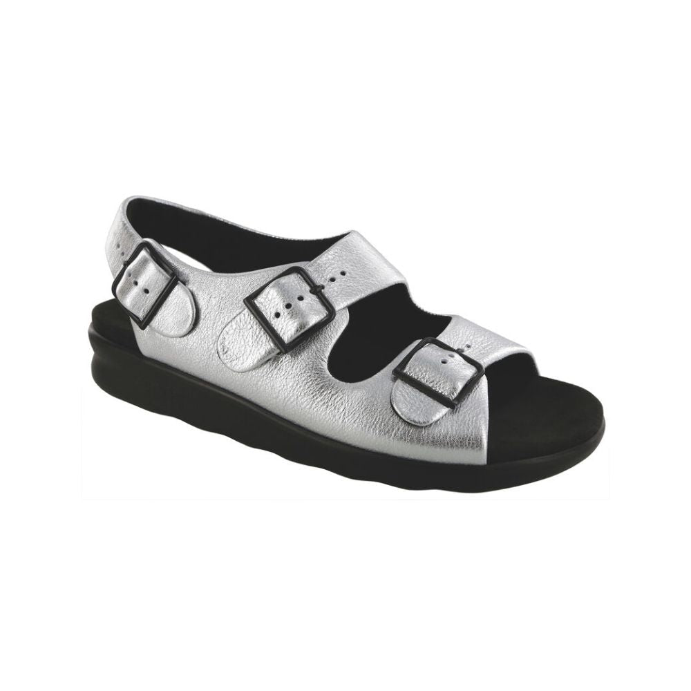 SAS Women’s Relaxed Supportive Leather Slip-On Shoe – Moonbeam 1
