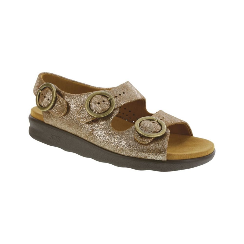 SAS Women’s Relaxed Supportive Leather Slip-On Shoe – Sunstone 1